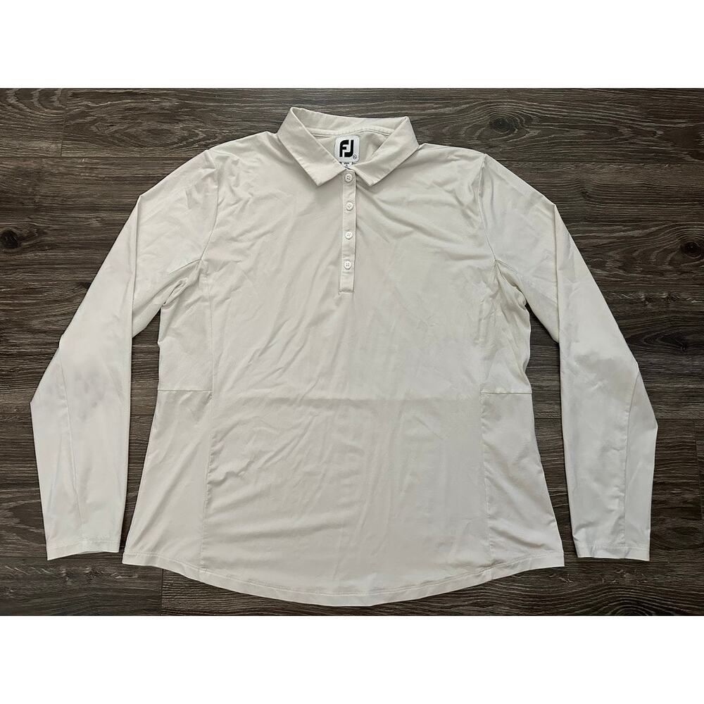 Footjoy Women's Jersey Mesh Sun Protection Long Sleeve Golf Shirts XL